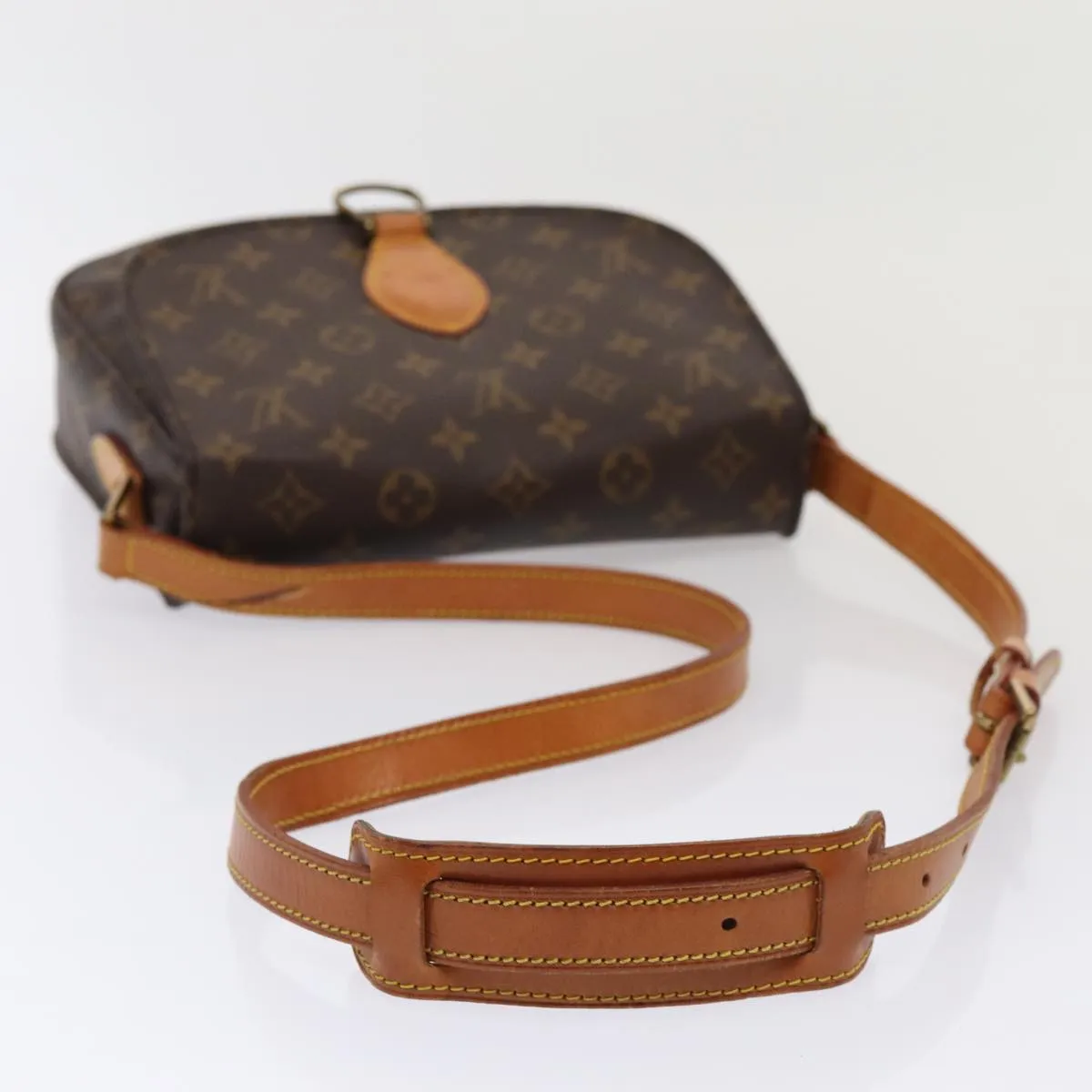 Trendy Inspired Louis Vuitton Monogram Saint Cloud Gm Shoulder Bag M51242 Lv Auth Ar12475