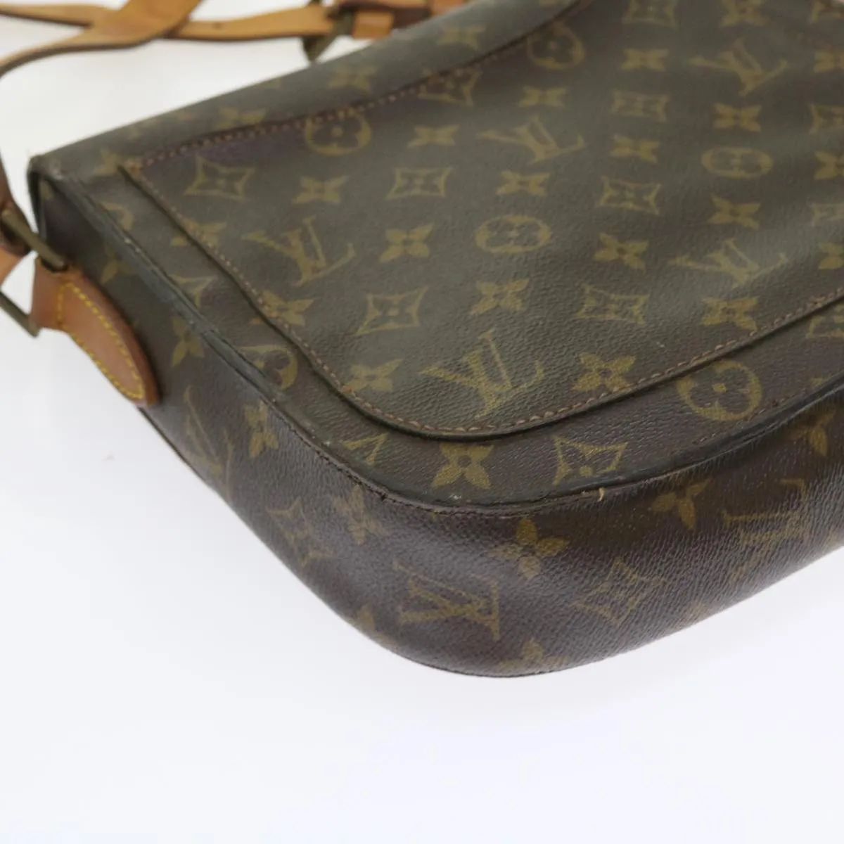 Trendy Inspired Louis Vuitton Monogram Saint Cloud Gm Shoulder Bag M51242 Lv Auth Bs9407