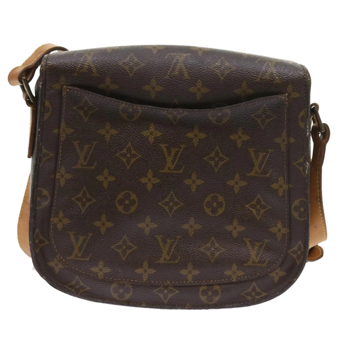 Trendy Inspired Louis Vuitton Monogram Saint Cloud Gm Shoulder Bag M51242 Lv Auth Bs9407