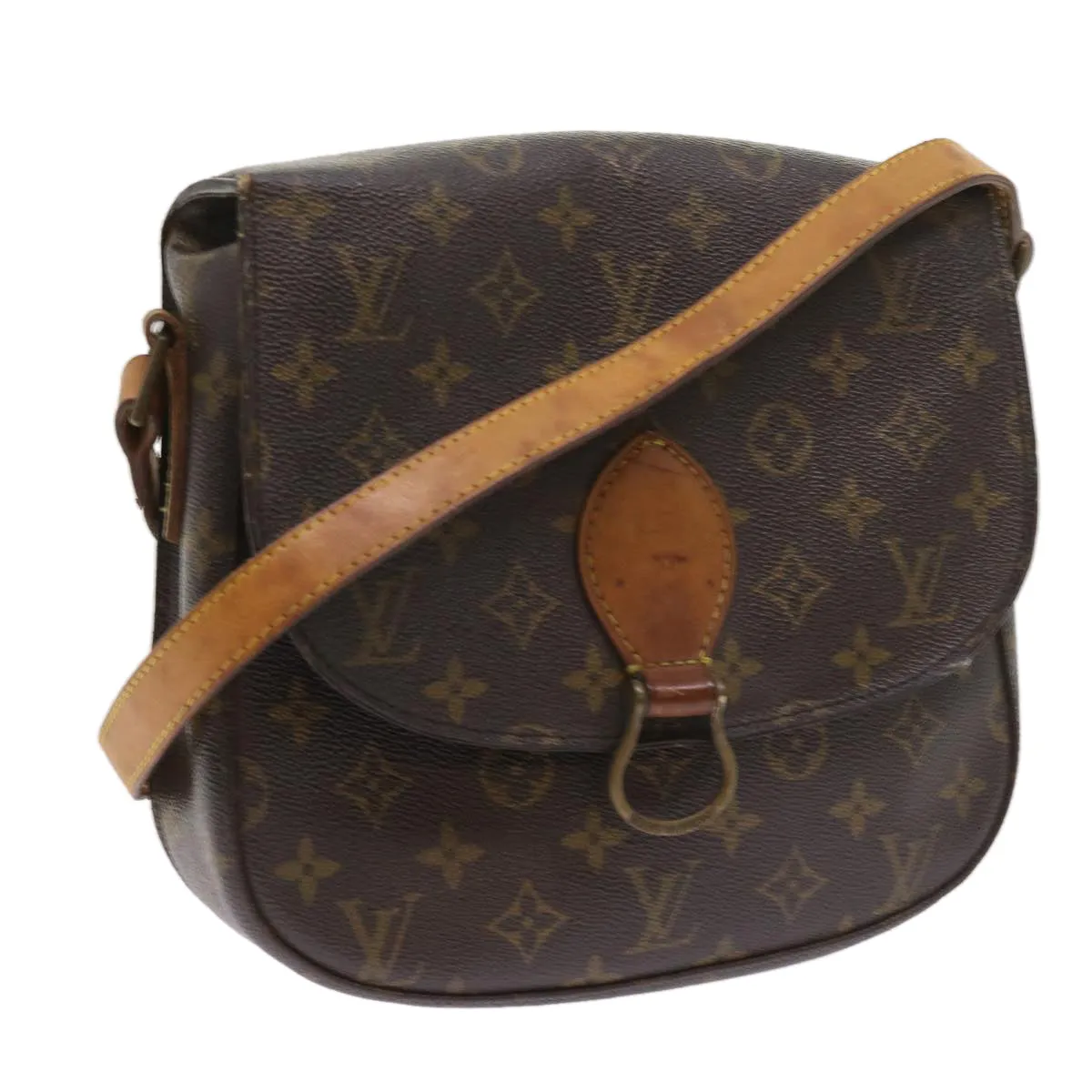 Trendy Inspired Louis Vuitton Monogram Saint Cloud Gm Shoulder Bag M51242 Lv Auth Bs9407