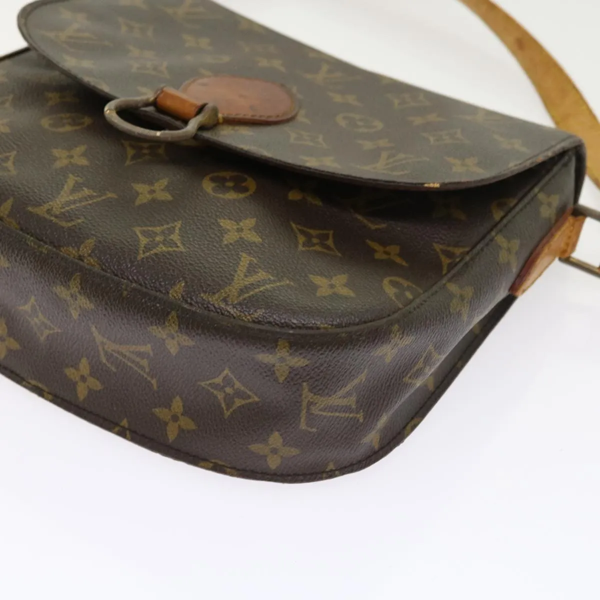 Trendy Inspired Louis Vuitton Monogram Saint Cloud Gm Shoulder Bag M51242 Lv Auth Th4045