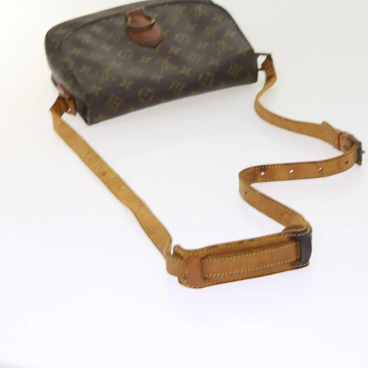 Trendy Inspired Louis Vuitton Monogram Saint Cloud Gm Shoulder Bag M51242 Lv Auth Th4045