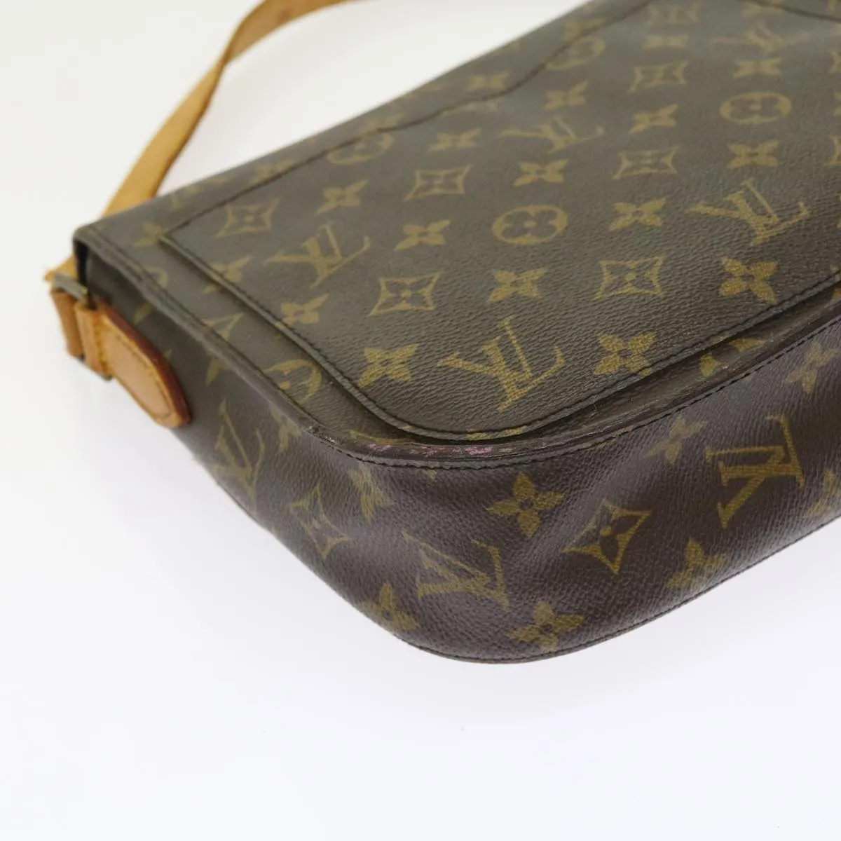 Trendy Inspired Louis Vuitton Monogram Saint Cloud Gm Shoulder Bag M51242 Lv Auth Th4045