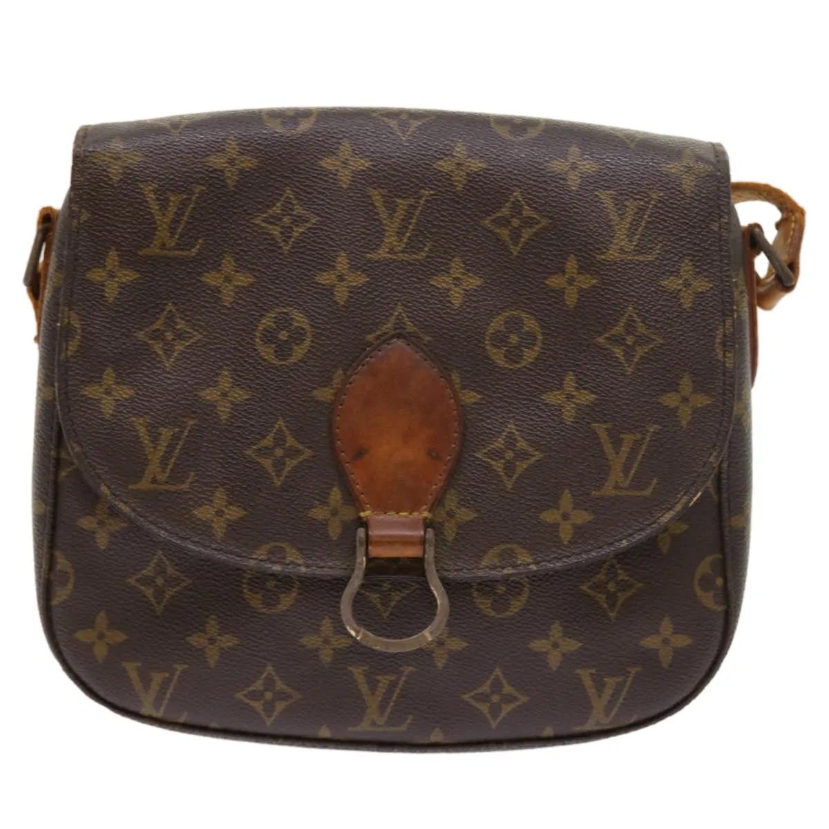 Trendy Inspired Louis Vuitton Monogram Saint Cloud Gm Shoulder Bag M51242 Lv Auth Th4045