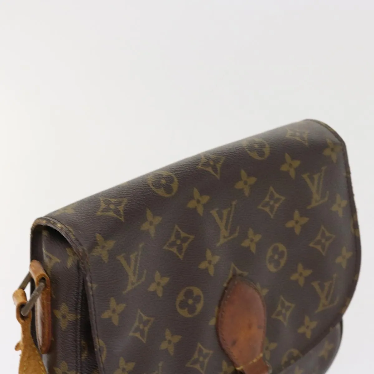 Trendy Inspired Louis Vuitton Monogram Saint Cloud Gm Shoulder Bag M51242 Lv Auth Th4045