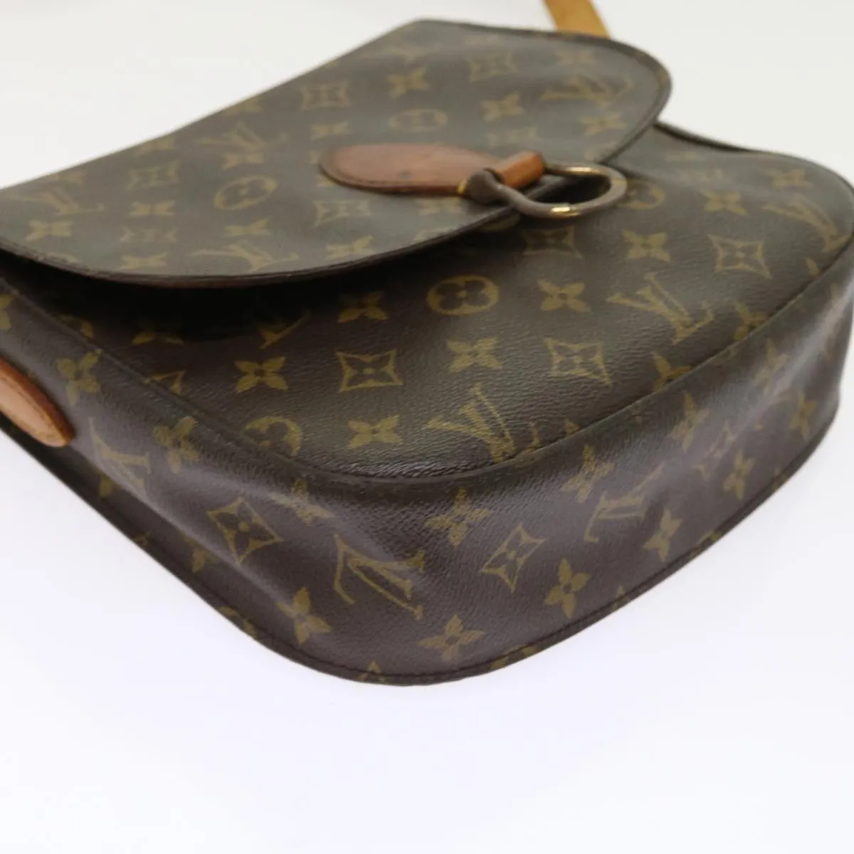 Trendy Inspired Louis Vuitton Monogram Saint Cloud Gm Shoulder Bag M51242 Lv Auth Th4045