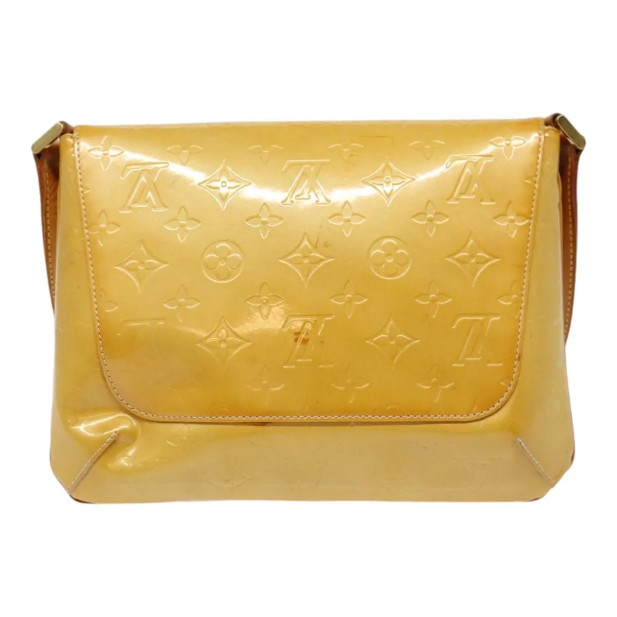 Trendy Inspired Louis Vuitton Monogram Vernis Thompson Street Bag Beige M91301 Lv Auth Bs17410