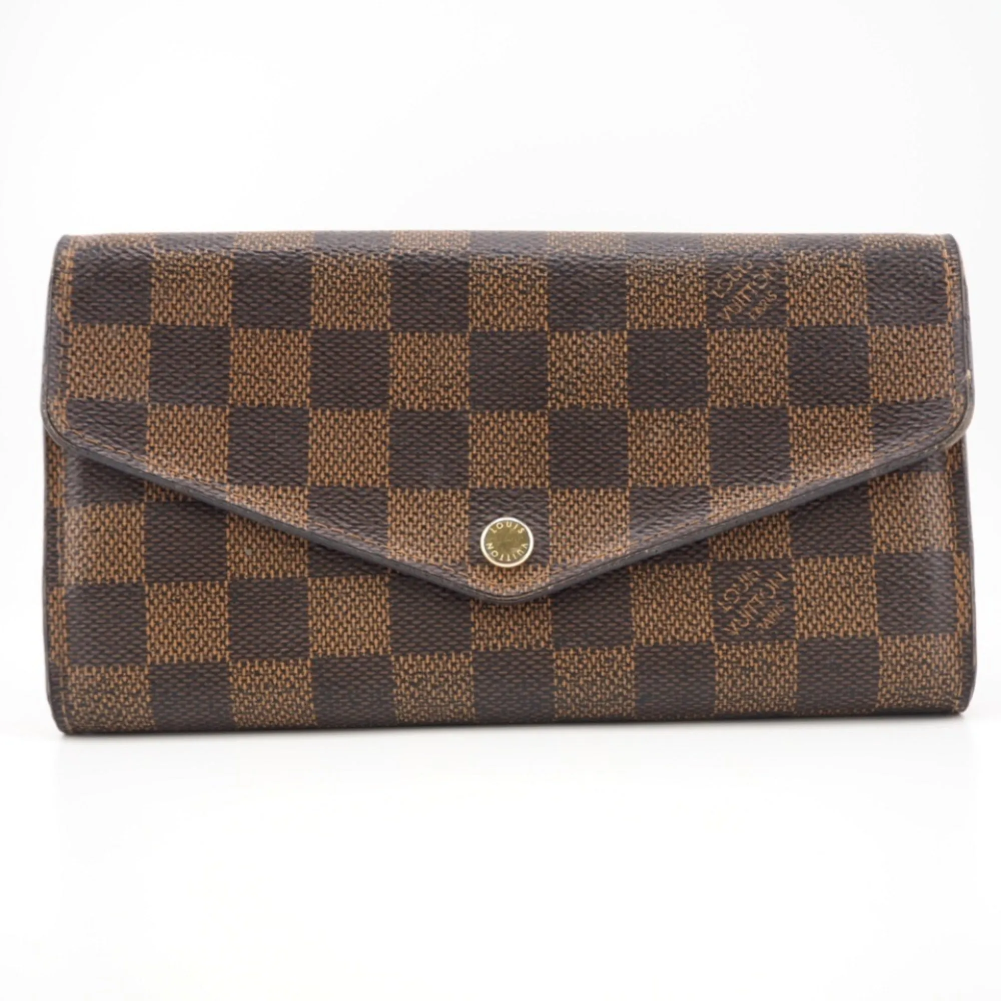 Trendy Inspired Louis Vuitton N60114 Portefeuil Sarah Damier Long Wallet Brown Women's