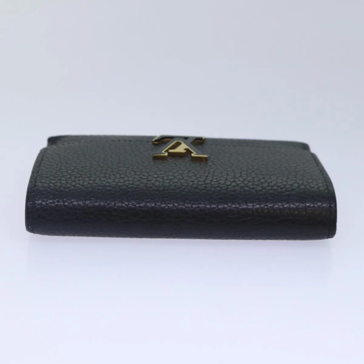 Trendy Inspired Louis Vuitton Portefeuille Capucines Compact Wallet Black M62157 Lv Auth Bs17177