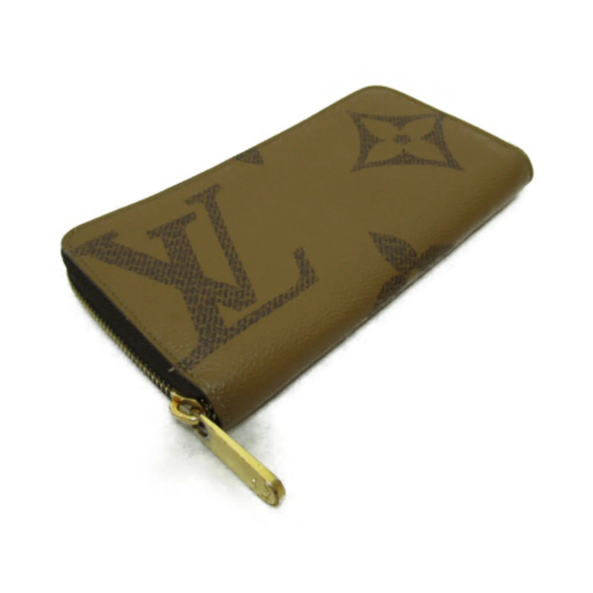 Trendy Inspired Louis Vuitton Zippy Wallet Brown Monogram / Giant Reverse Pvc Coated Canvas M69353