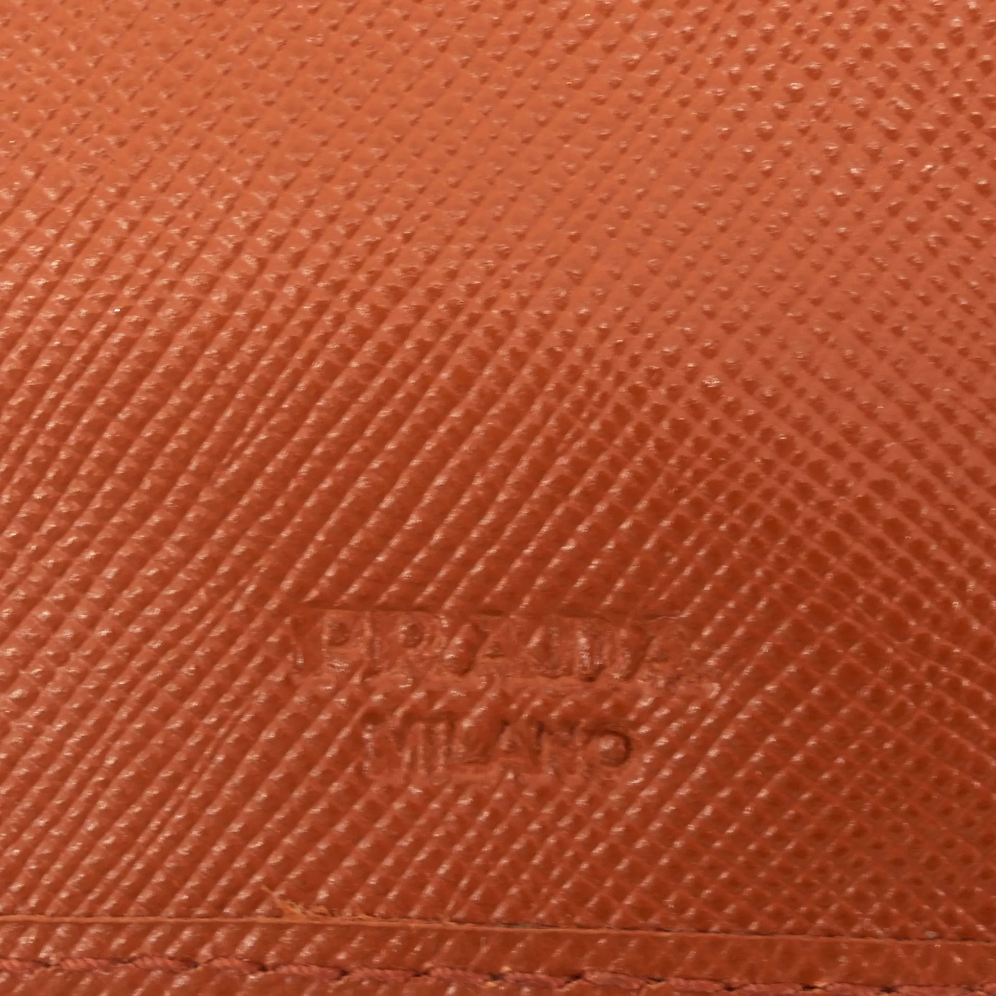 Trendy Inspired Prada Continental Logo Saffiano Leather Wallet