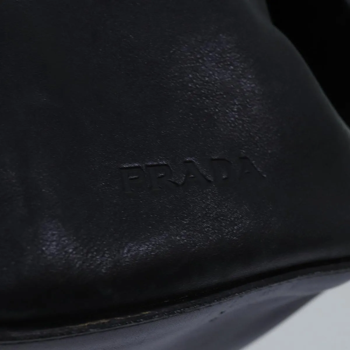 Trendy Inspired Prada Shoulder Bag Leather Black Auth Bs14610