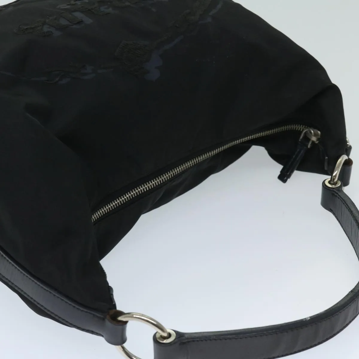 Trendy Inspired Prada Shoulder Bag Nylon Black Auth Am5930