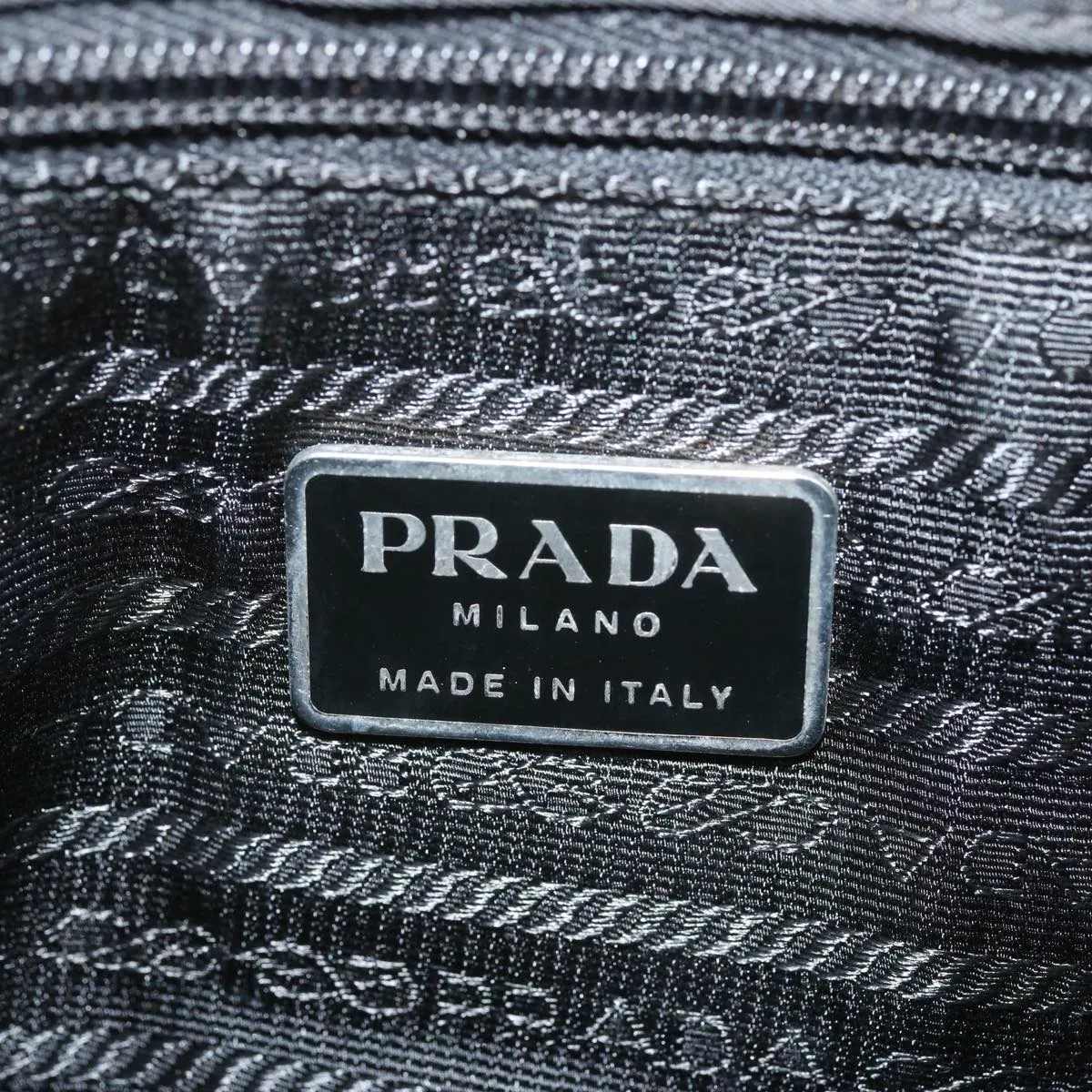 Trendy Inspired Prada Shoulder Bag Nylon Black Auth Bs12830