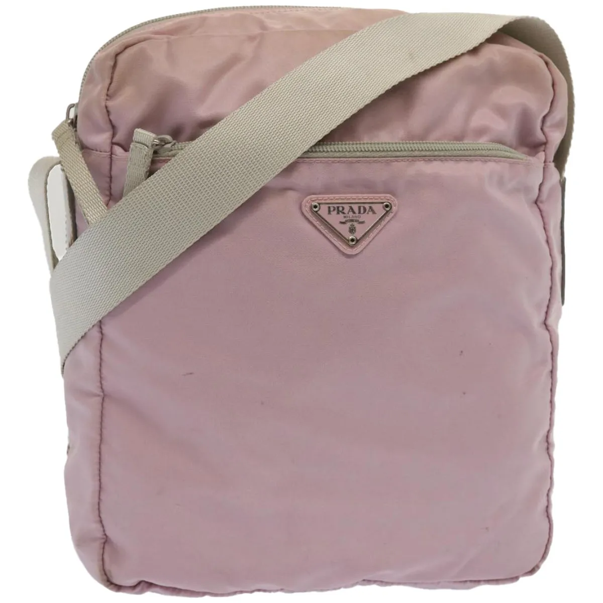 Trendy Inspired Prada Shoulder Bag Nylon Pink Auth 67417