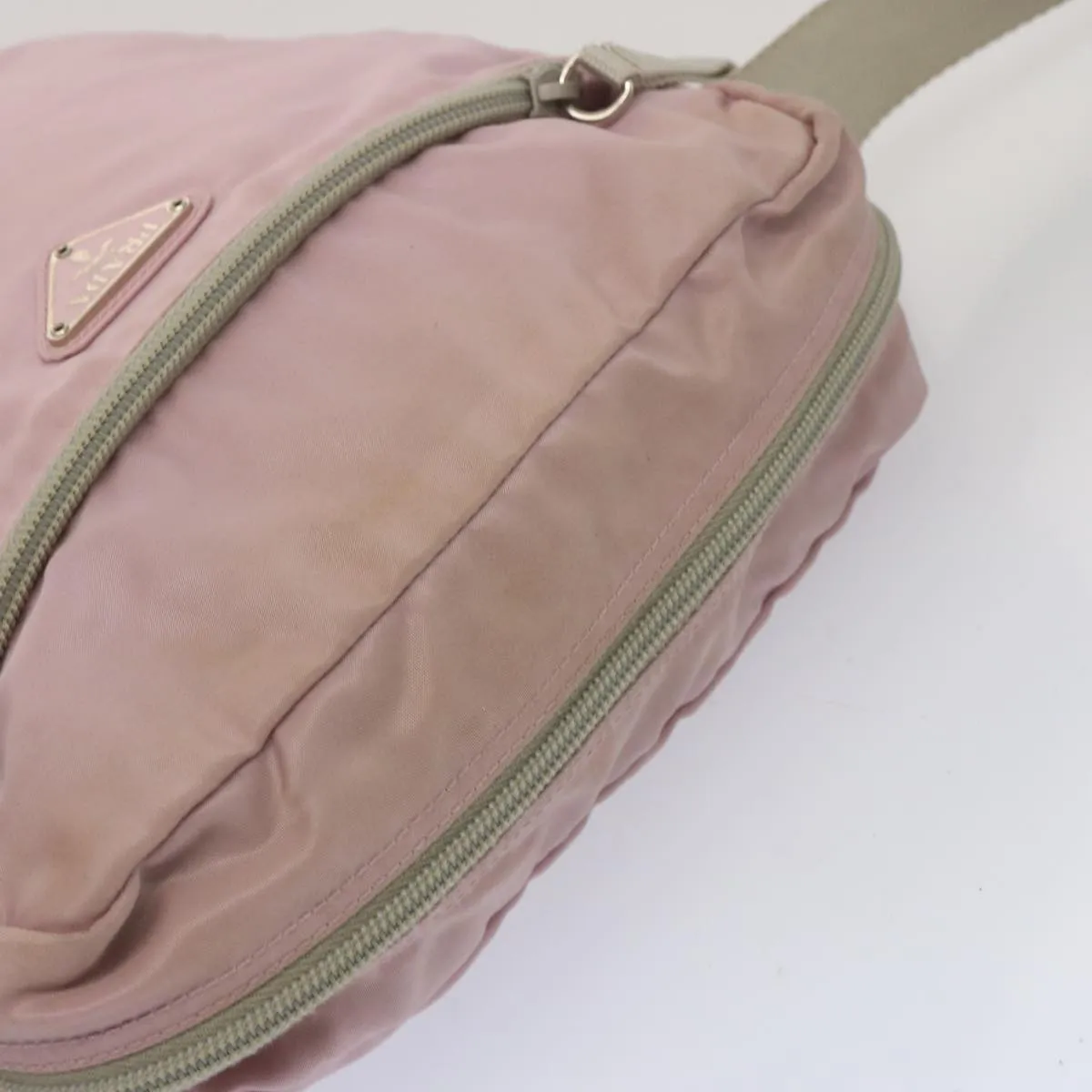 Trendy Inspired Prada Shoulder Bag Nylon Pink Auth 67417