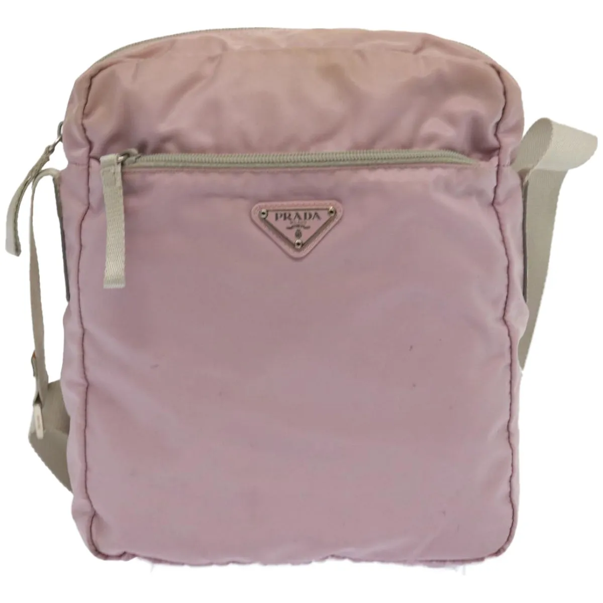 Trendy Inspired Prada Shoulder Bag Nylon Pink Auth 67417