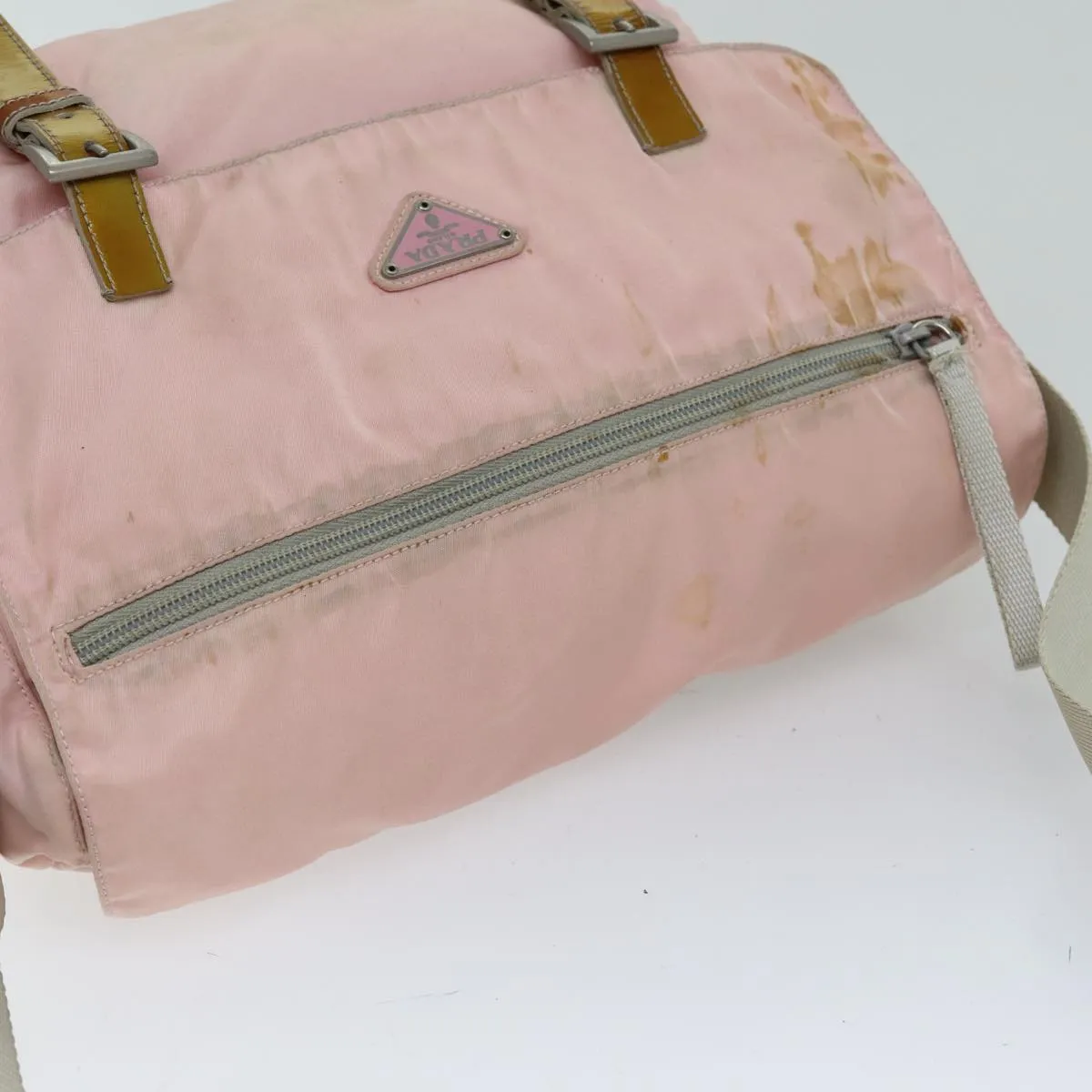 Trendy Inspired Prada Shoulder Bag Nylon Pink Auth 76172