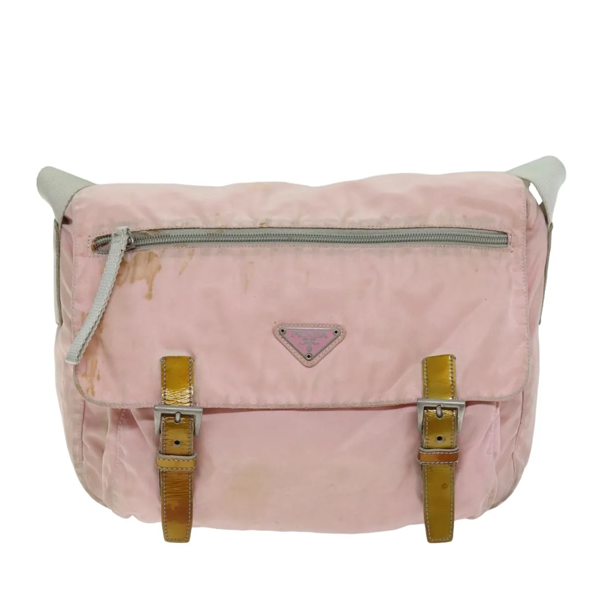 Trendy Inspired Prada Shoulder Bag Nylon Pink Auth 76172