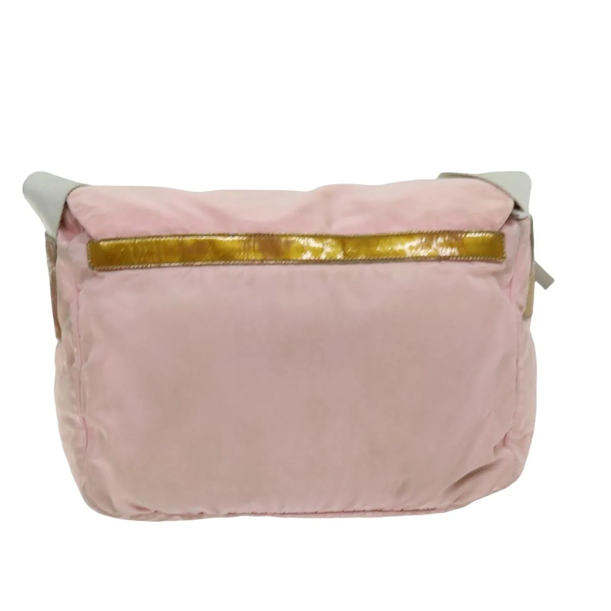 Trendy Inspired Prada Shoulder Bag Nylon Pink Auth 76172