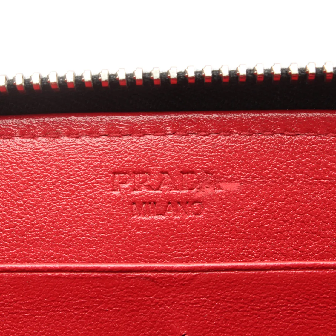 Trendy Inspired Prada Studded Leather Zip Around Wallet