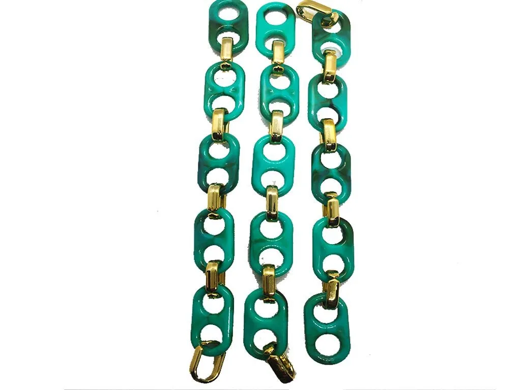 Turquoise Golden Mask Chain