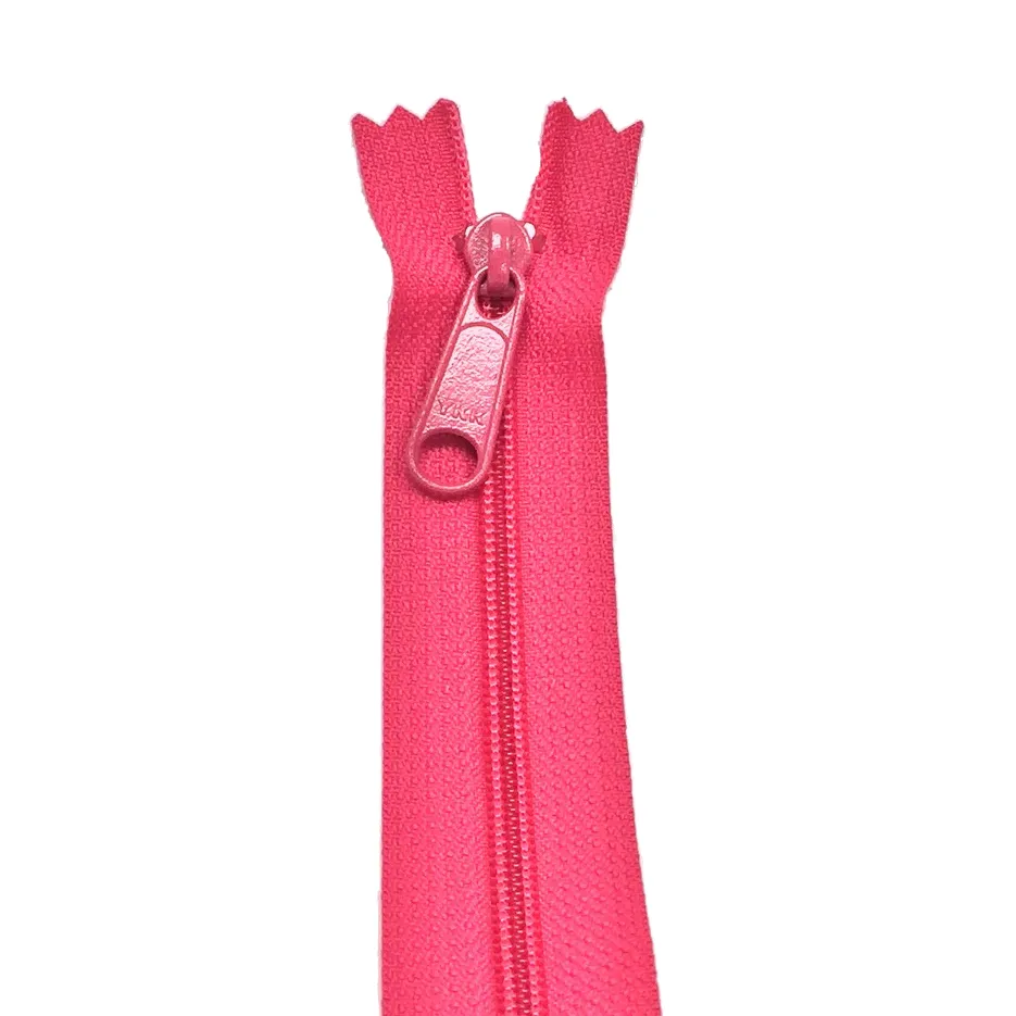 YKK Zip for bags colour 516 Shocking Pink